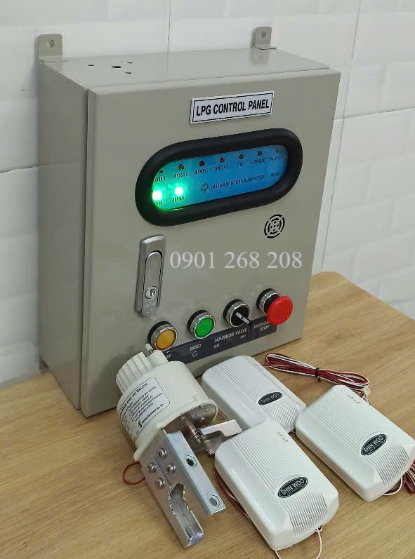 tu bao ngat gas tu dong 3 kenh dau do 12V